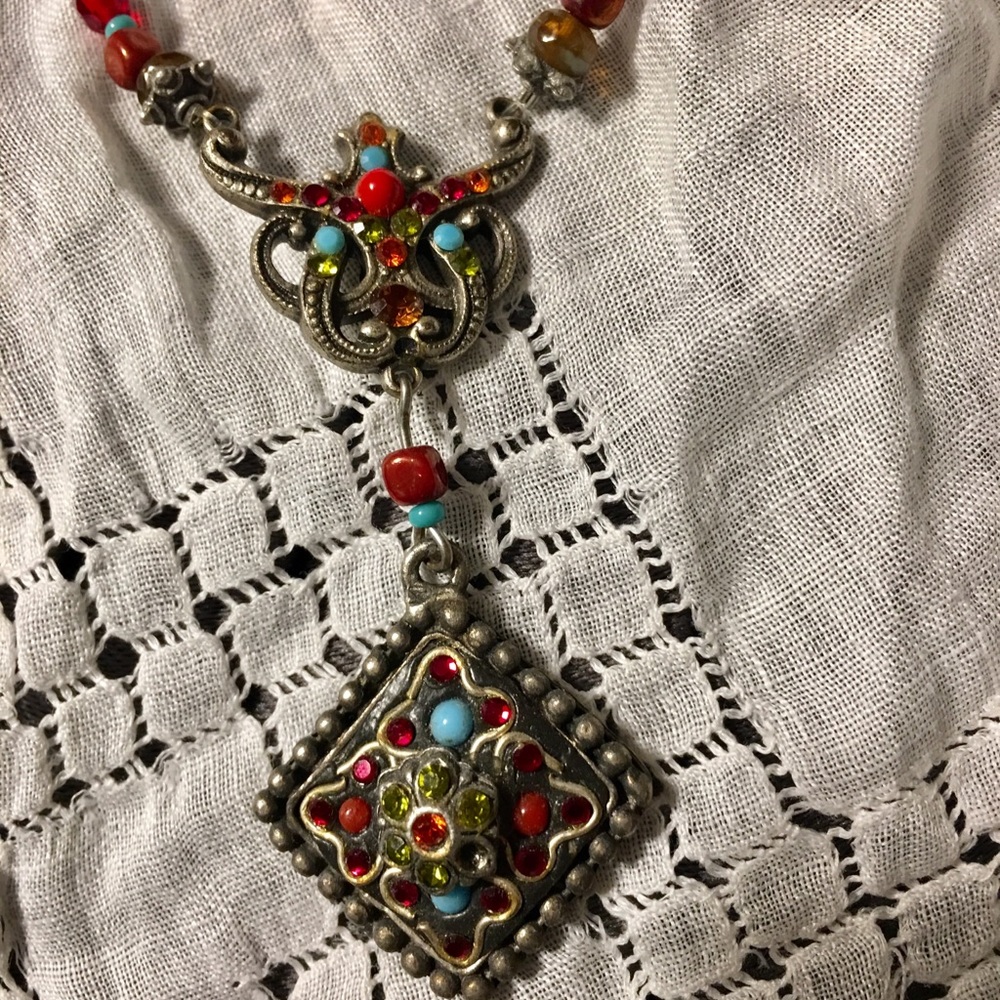 Faith jewelry necklace and earring set.